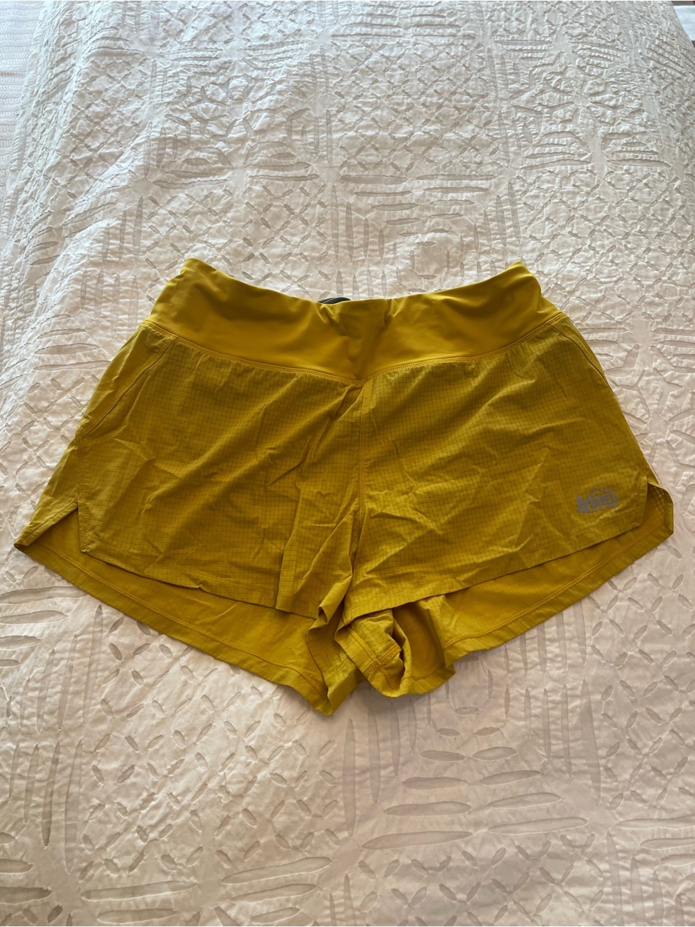 REI Women's Mustard Athletic Running Shorts
